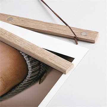 Affiche naissance premier noël - Détail des supports en bois