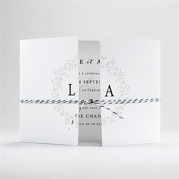 Faire-part mariage sublime 2 volets