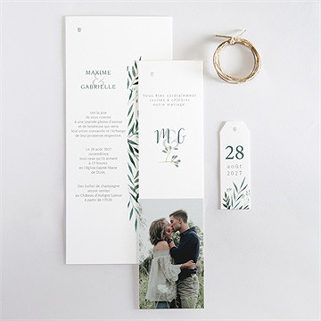 Faire-part mariage douceur du pinceau trio - Vue d'ensemble