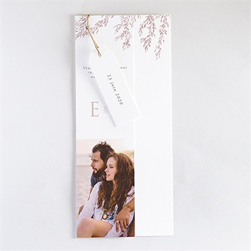 Faire-part mariage sous le saule trio - faire-part assemblé