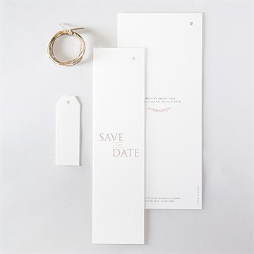 Faire-part mariage sous le saule trio - Dos du faire-part