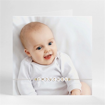 Faire-part naissance éclats de vie bracelet