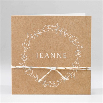 Carte pliée - carré