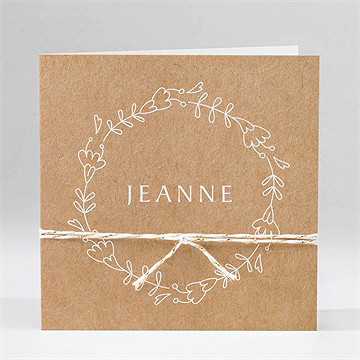 Faire-part naissance faire-part enveloppe ficelle