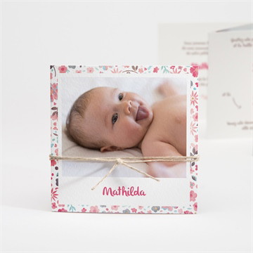 Faire-part naissance mon petit chou ! accordéon