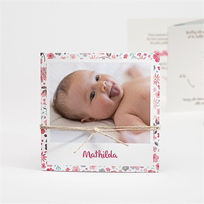 Faire-part naissance mon petit chou ! accordéon
