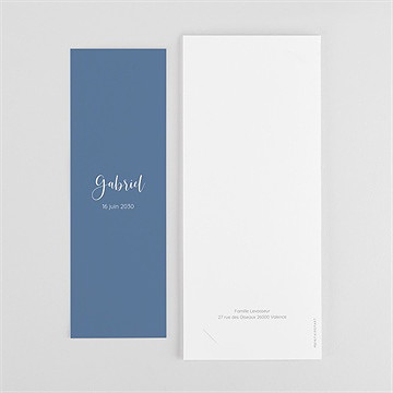 Faire-part naissance présentation pictos photomaton - Dos du faire-part