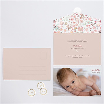 Faire-part naissance mon petit chou ! enveloppe - Vue d'ensemble