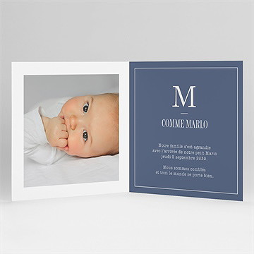 Faire-part naissance le voici ensemencé - Intérieur du faire-part