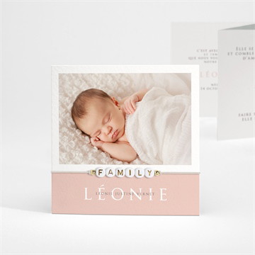 Faire-part naissance photos de princesse accordéon