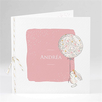 Faire-part naissance poésie aimantée plié