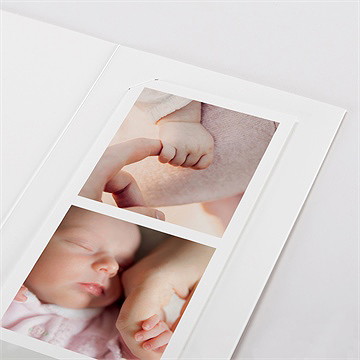 Faire-part naissance poésie aimantée photomaton - Détail du faire-part