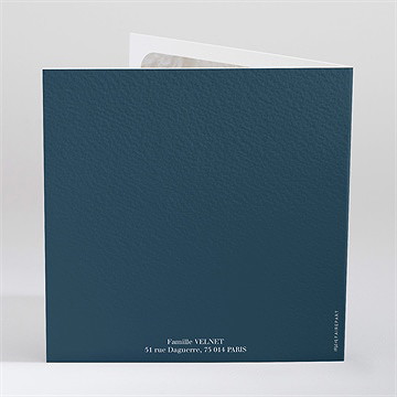 Faire-part naissance mon premier photomaton plié - Dos du faire-part