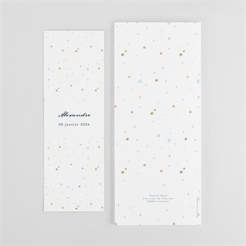 Faire-part naissance étoile photomaton - Dos du faire-part