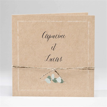 Carte pliée - carré