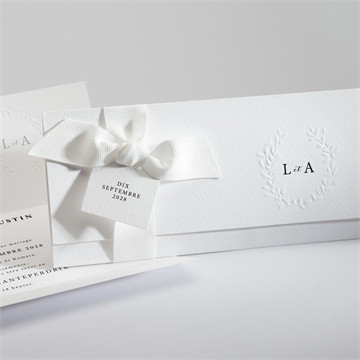 Faire-part mariage sublime gaufrage