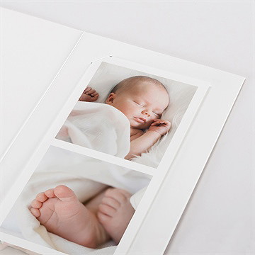 Faire-part naissance tendre signature photomaton - Détail du faire-part