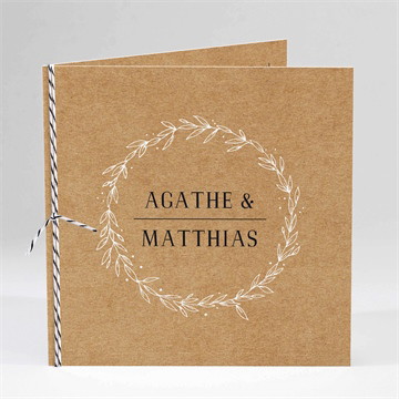 Carte pliée - carré