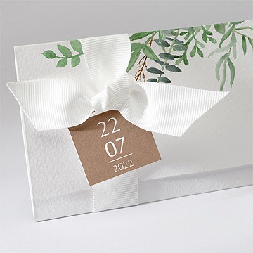 Faire-part mariage love power pochette - Détail du faire-part