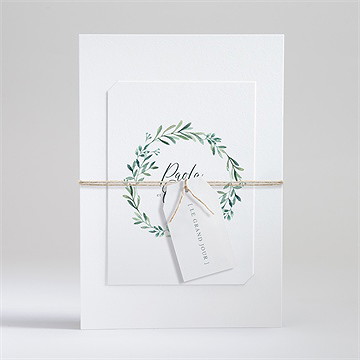 Faire-part mariage semer notre amour superposé