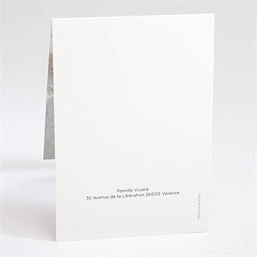 Faire-part naissance nid d'aquarelle pli décalé - Dos du faire-part