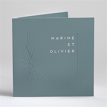 Faire-part mariage confiance gaufrage