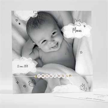 Carte bracelet - carré