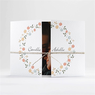 Faire-part mariage let's dream ! 2 volets