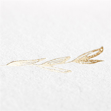 Faire-part mariage notre promesse initial dorure - Détail du faire-part