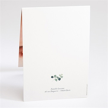 Faire-part naissance koala carte pliée - Dos du faire-part