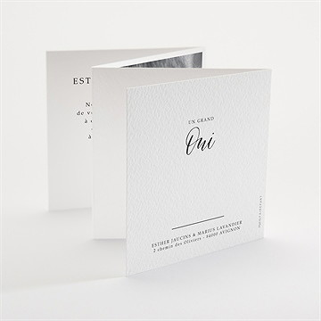 Faire-part mariage liés pour toujours accordéon - Dos du faire-part