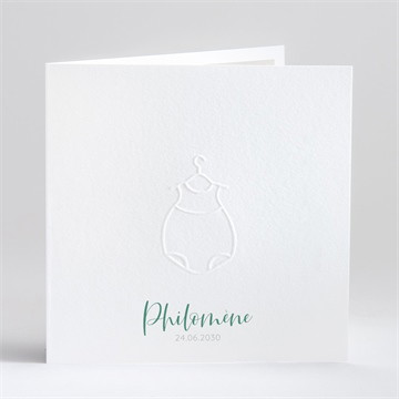 Carte pliée gaufrage