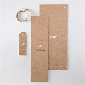 Faire-part mariage myriade superposition - Dos du faire-part