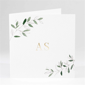 Carte pliée - carré