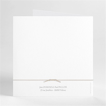 Faire-part mariage son eclat - Dos du faire-part