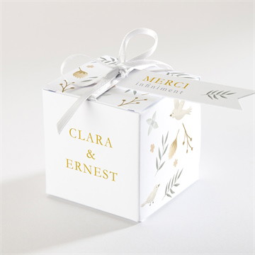 Boîte de dragées mariage céleste