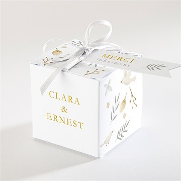 Boîte de dragées mariage céleste