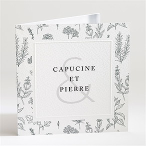 Faire-part mariage love & co gaufrage