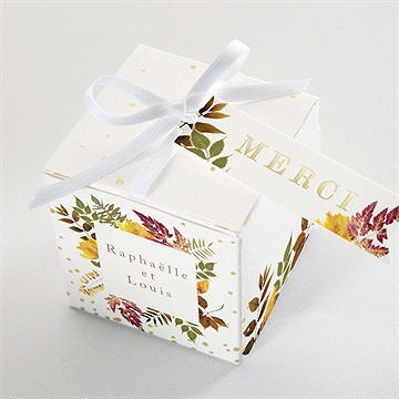 Boîte de dragées mariage subliminal - Dessus de la boîte