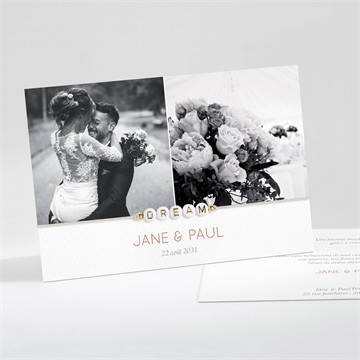 Remerciement mariage son eclat