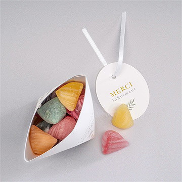 Boîte surprise mariage céleste - Intérieur de la boîte