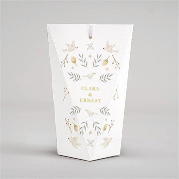 Boîte surprise mariage céleste - Dos de la boîte