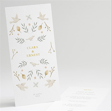 Menu mariage céleste