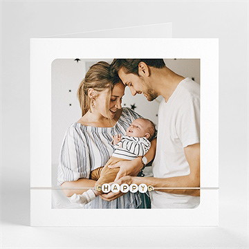 Faire-part naissance sweet family bracelet