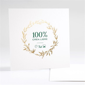 Faire-part mariage a vous de jouer dorure