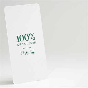 Menu mariage vierge 10cm x 21cm