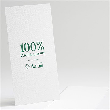 Faire-part naissance marque page 100% vierge