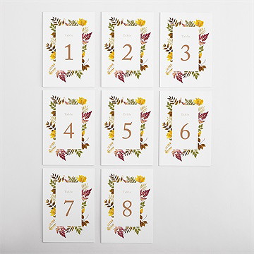 Numéro de table mariage subliminal - Vue d'ensemble