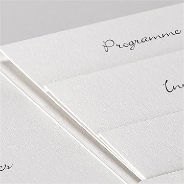 Faire-part mariage let's dream ! pocketfold - Détail du faire-part