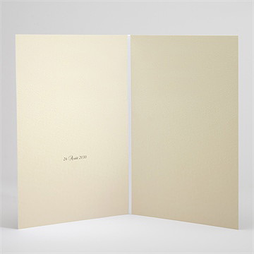 Livret de messe mariage alliances fond crème - Intérieur du livret